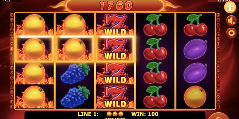 Символи слота Hot Fruits 40