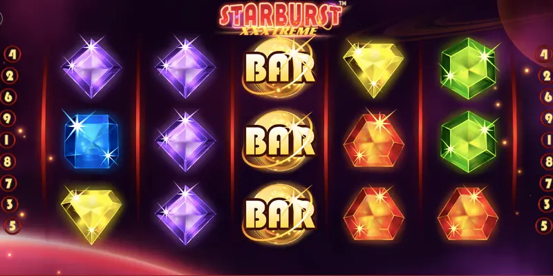 Символи слота Starburst XXXtreme